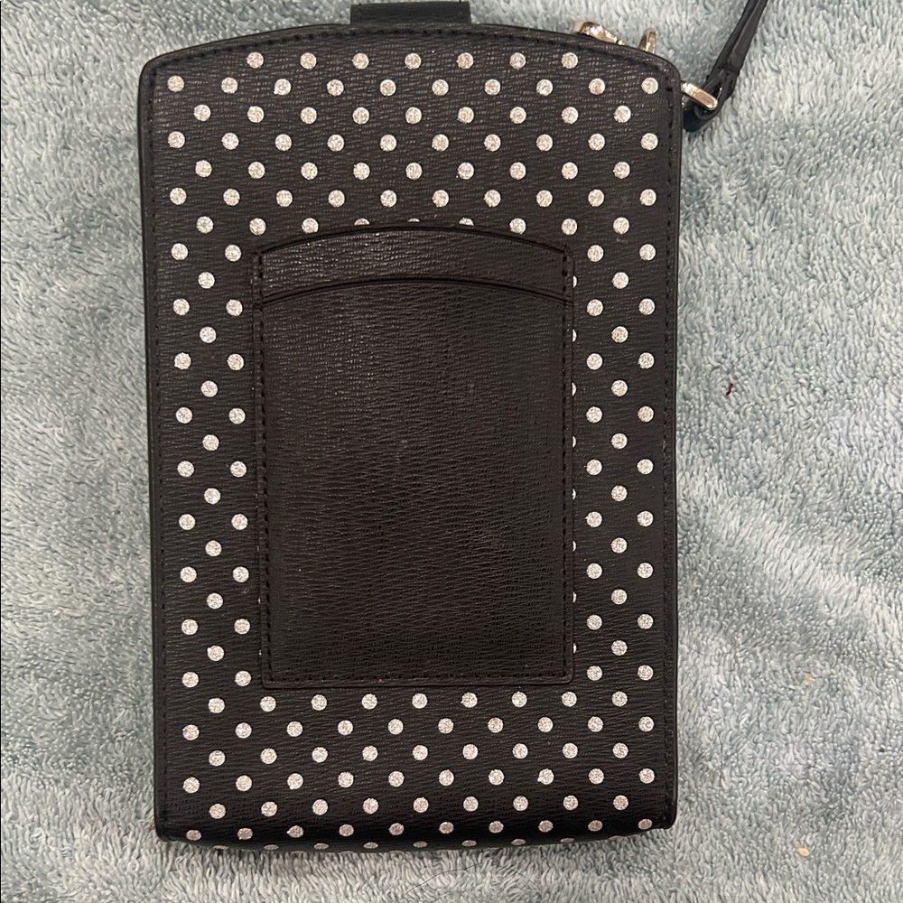Kate Spade Black and White Dot Phone Case with Strap - Picture 6 of 7